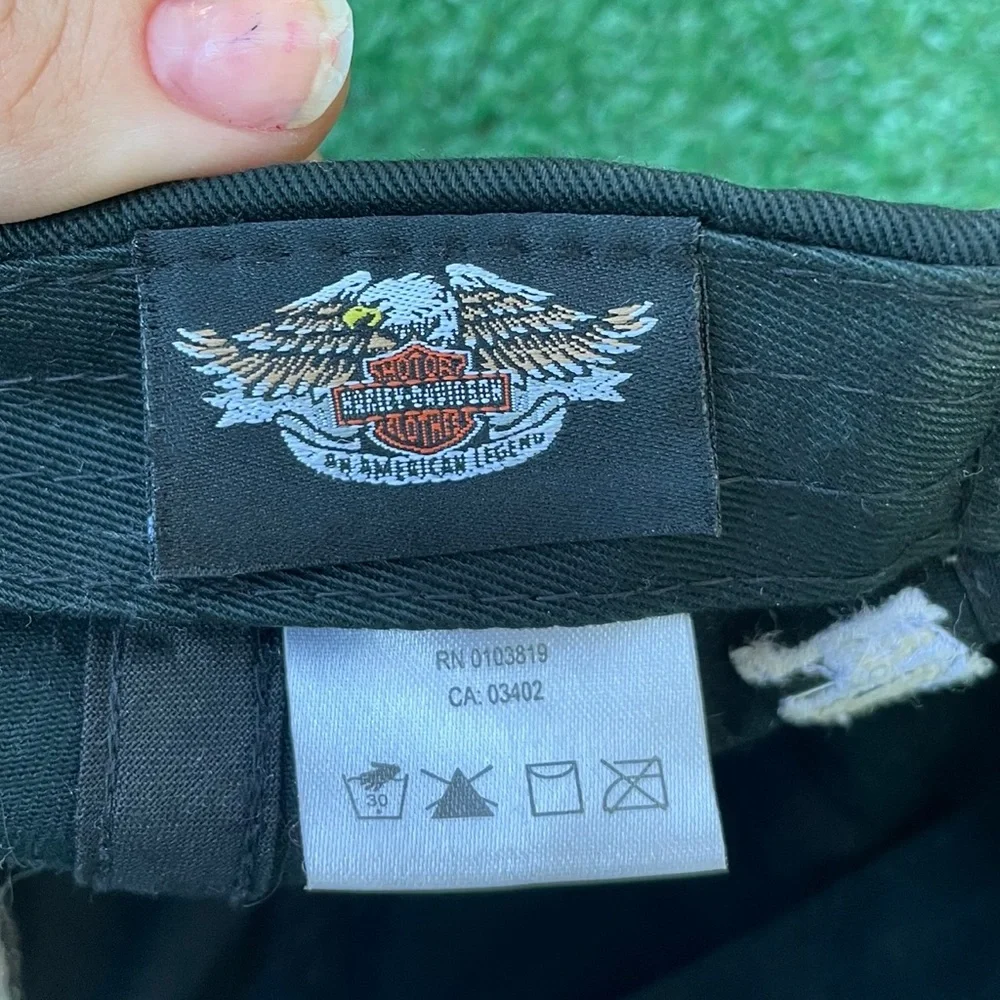 Harley-Davidson Black Skull Logo Baseball Cap